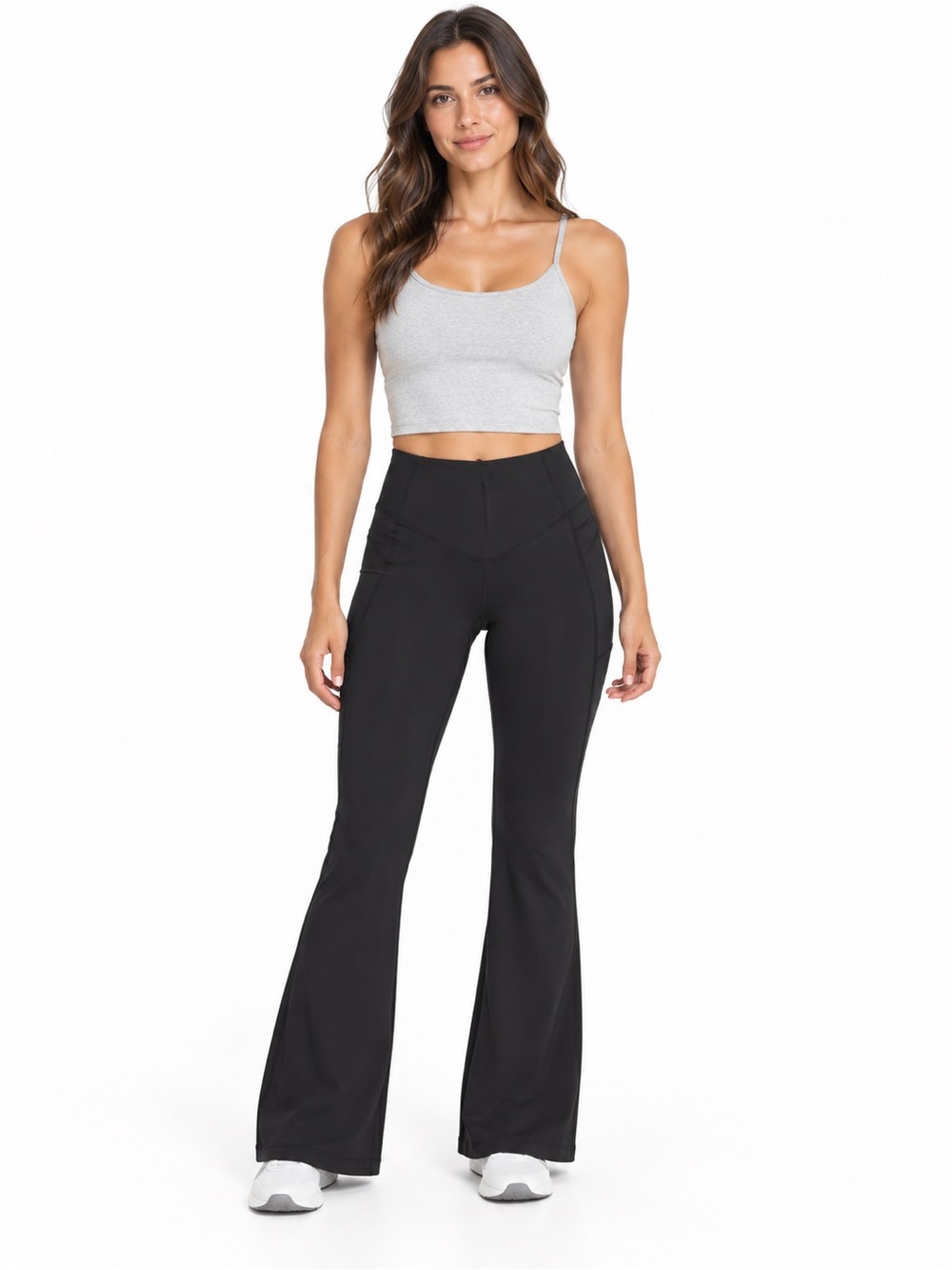 HALARA Black Boot-Cut Flare Active Leggings